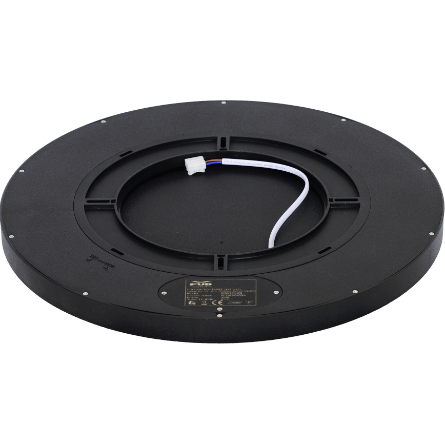 Fulgur з-42589 - Світлодіодний стельовий світильник з датчиком руху NOMY-S LED/32W/230V 3000/4000/6000K IP40 діаметр 40 см чорний