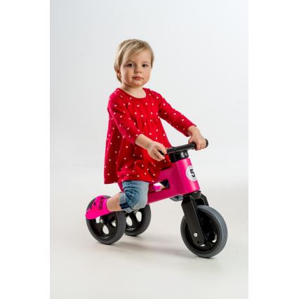 Funny Wheels - Беговел 2 в 1 RIDER SPORT розовый/чёрный