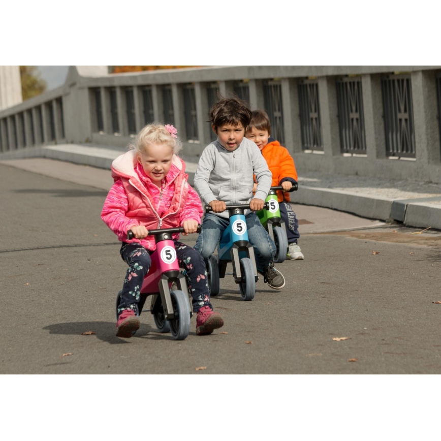 Funny Wheels - беговел 2 в 1 RIDER SPORT, синий/чёрный