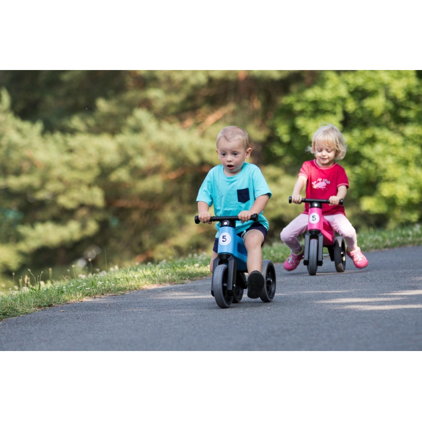 Funny Wheels - беговел 2 в 1 RIDER SPORT, синий/чёрный