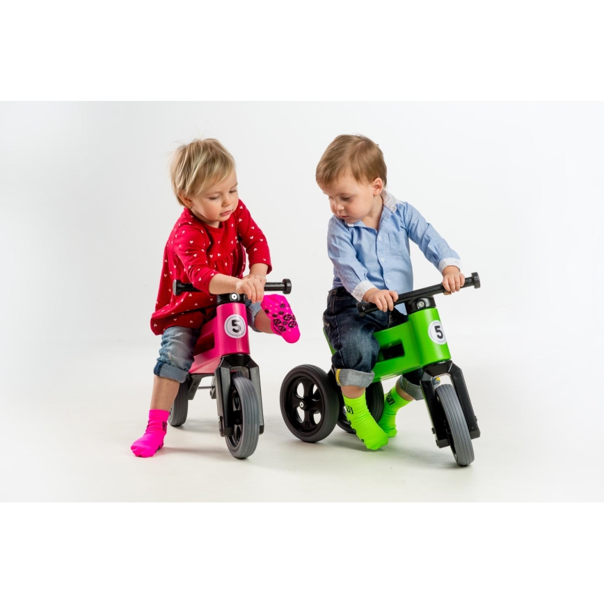 Funny Wheels - беговел 2 в 1 RIDER SPORT зелёный/чёрный