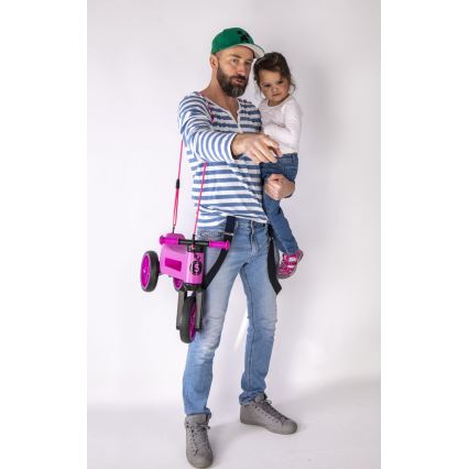 Funny Wheels - Біговел 2 в 1 RIDER SUPER SPORT рожевий/чорний
