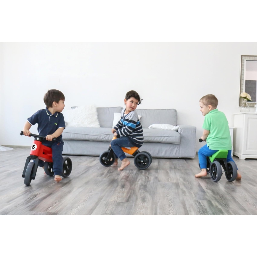 Funny Wheels - біговел 2в1 RIDER SPORT червоний/чорний