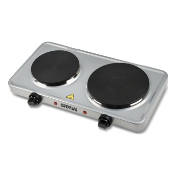 G3Ferrari G10122 - Двоконфоркова настільна електроплита 2500W/230V, корпус з нержавіючої сталі
