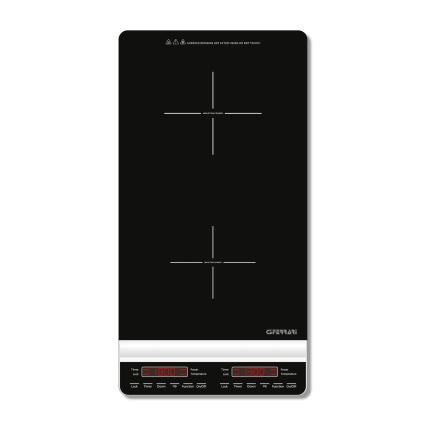 G3Ferrari G1013900 - індукційна двоконфоркова настільна плита DINAMIKO 3100 Вт/230 В чорна