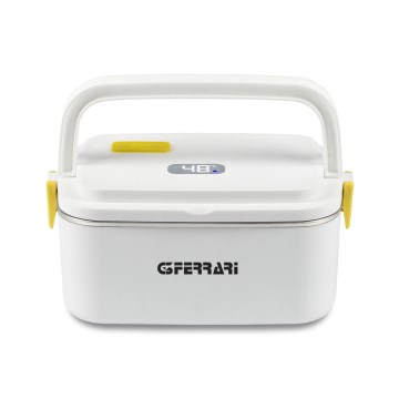 G3Ferrari G1016601 - Електричний підігрівач їжі VITTO 48W/230V 0,8 л білий/жовтий