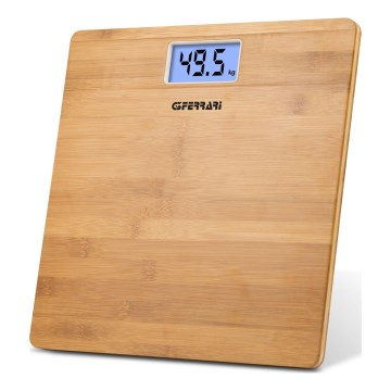 G3Ferrari G30042 - Цифровые напольные весы, питание 2xAAA, бамбук