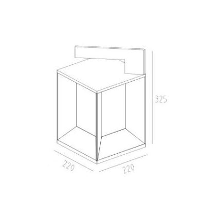 Gardino LX1222 - Світлодіодний вуличний світильник ZAFFERANO LED/18W/230V IP65
