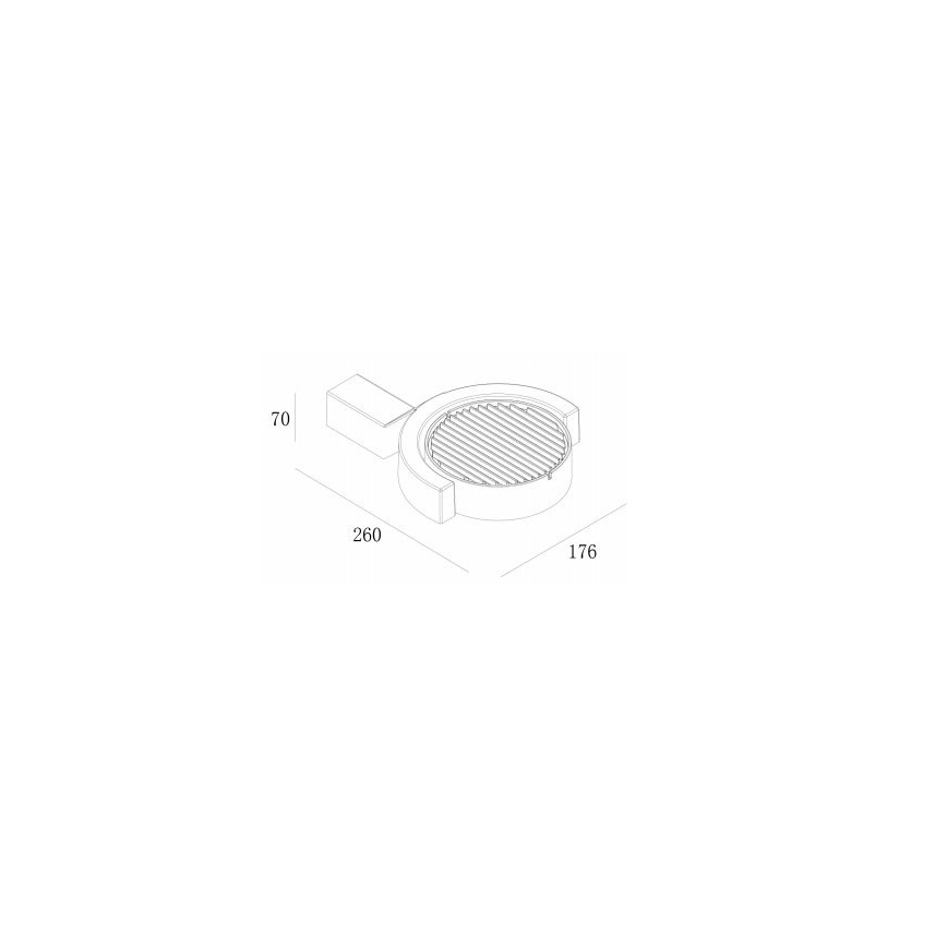 Gardino LX1241A - Светодиодный уличный настенный светильник MARGHERITA LED/15W/230V IP54