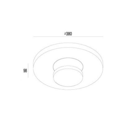 Gardino LX1421 - Вуличний світлодіодний стельовий світильник TULIPANI LED/18W/230V IP54