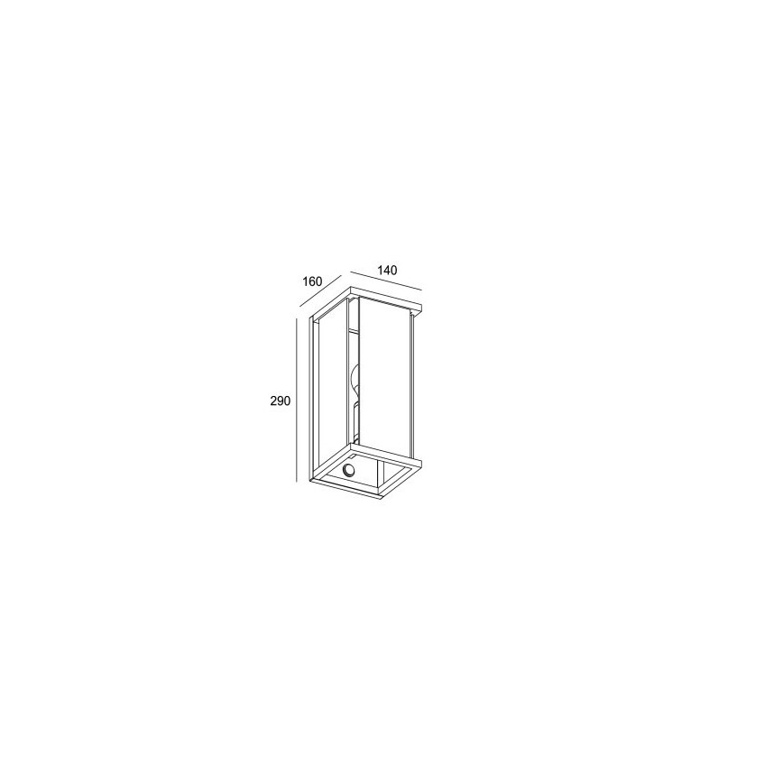 Gardino LX1465 - Наружный светильник с датчиком MELISSA 1xE27/15W/230V IP54