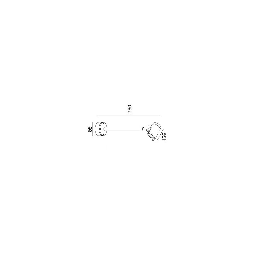 Gardino LX1674 - LED Уличный настенный точечный светильник ROSE LED/15W/230V IP65