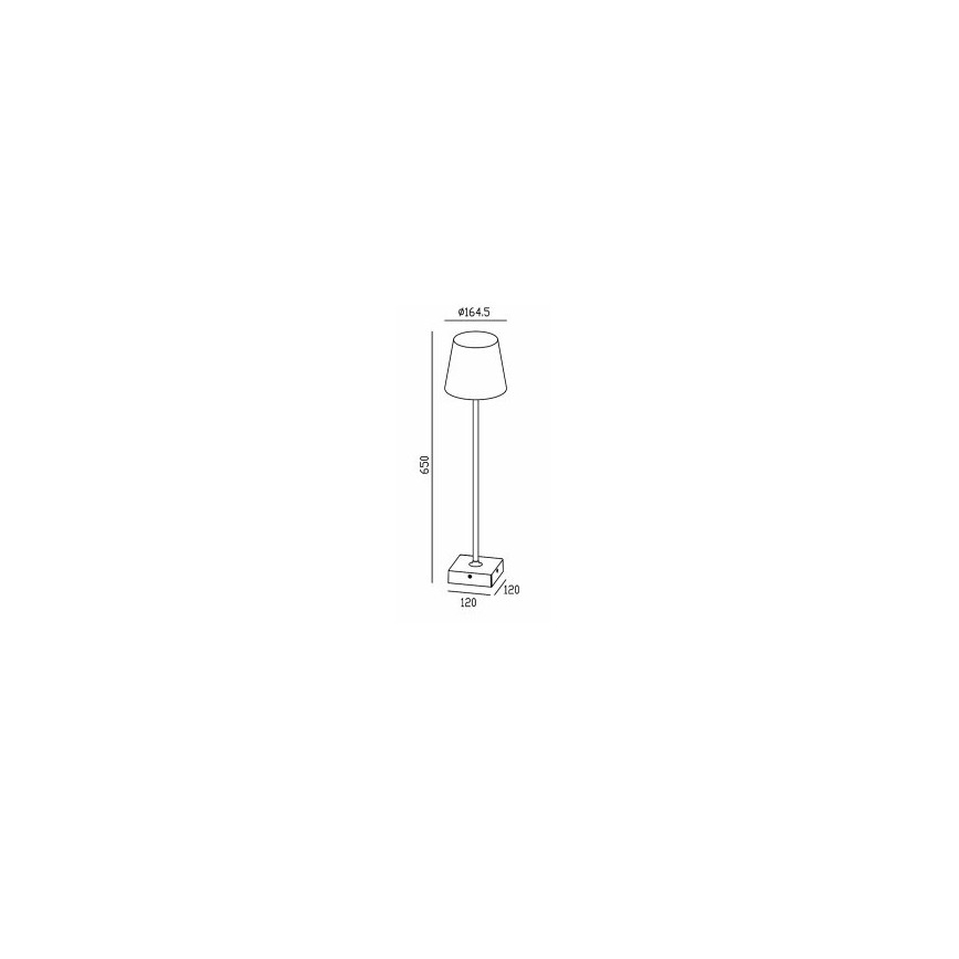 Gardino LX1793-650 - LED Вуличний торшер VIOLA LED/7W/230V IP65