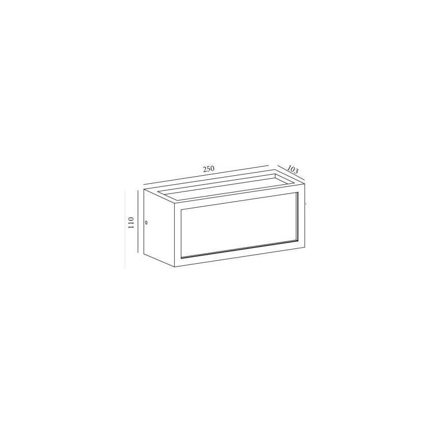 Gardino LX5705-LED - Вуличний світлодіодний настінний світильник BETULLA LED/18W/230V IP54