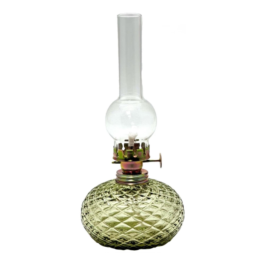 Гасова лампа Eliška 20 см лісно-зелена