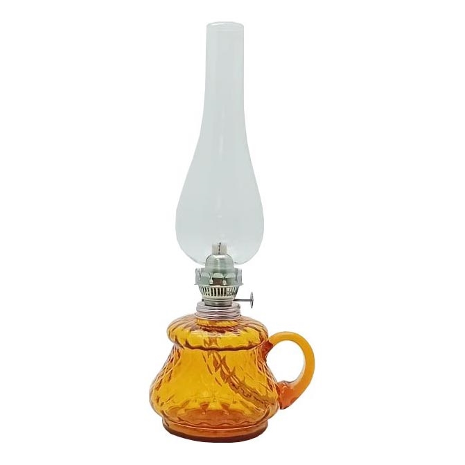 Гасова лампа TEREZA 34 см amber ромб