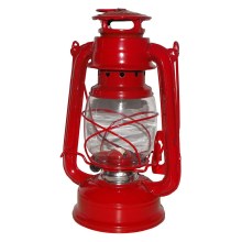 Гасова лампа 24 см червона