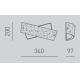 Gea Luce CAMILLA A P arg - Настенный светильник CAMILLA 2xE14/28W/230V 34 см серебристый