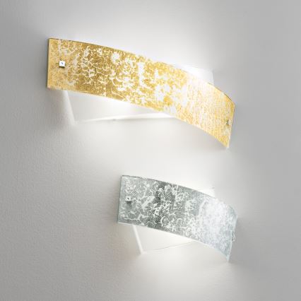 Gea Luce CAMILLA A P arg - Настінний світильник CAMILLA 2xE14/28W/230V 34 см срібний
