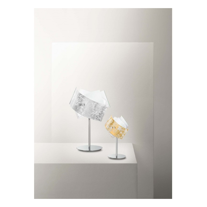 Gea Luce CAMILLA L P arg - Настільна лампа CAMILLA 1xE14/42W/230V срібний