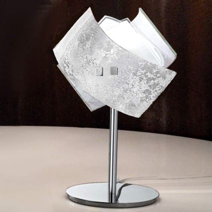 Gea Luce CAMILLA L P arg - Настільна лампа CAMILLA 1xE14/42W/230V срібний