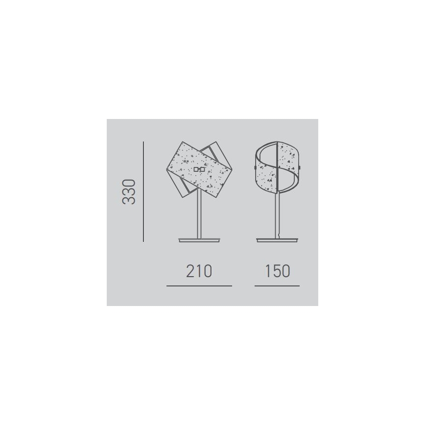 Gea Luce CAMILLA L P arg - Настільна лампа CAMILLA 1xE14/42W/230V срібний