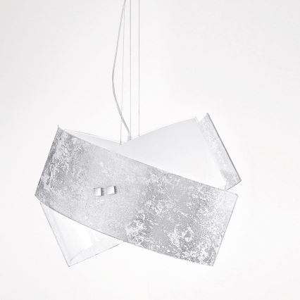 Gea Luce CAMILLA S G arg - Підвісна люстра CAMILLA 2xE27/70W/230V срібний