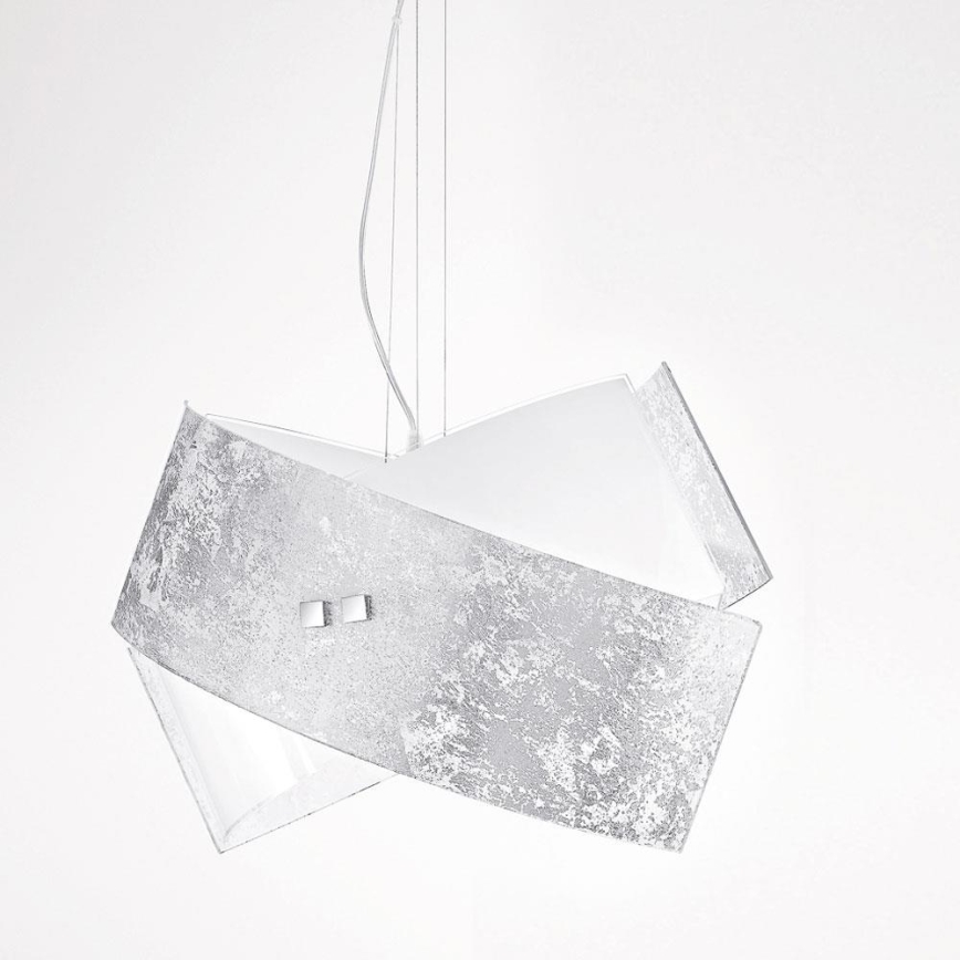 Gea Luce CAMILLA S G arg - Підвісна люстра CAMILLA 2xE27/70W/230V срібний