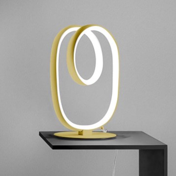 Gea Luce DIVA L ORO SPAZZOLATO - Настільна LED лампа з регулюванням яскравості DIVA LED/17W/230V золотий