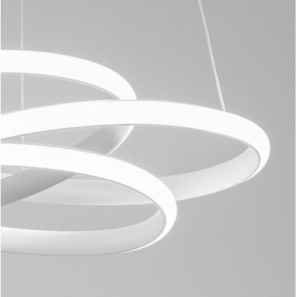 Gea Luce DIVA S G BIANCO - Светодиодная подвесная люстра с регулированием яркости DIVA LED/44W/230V белый