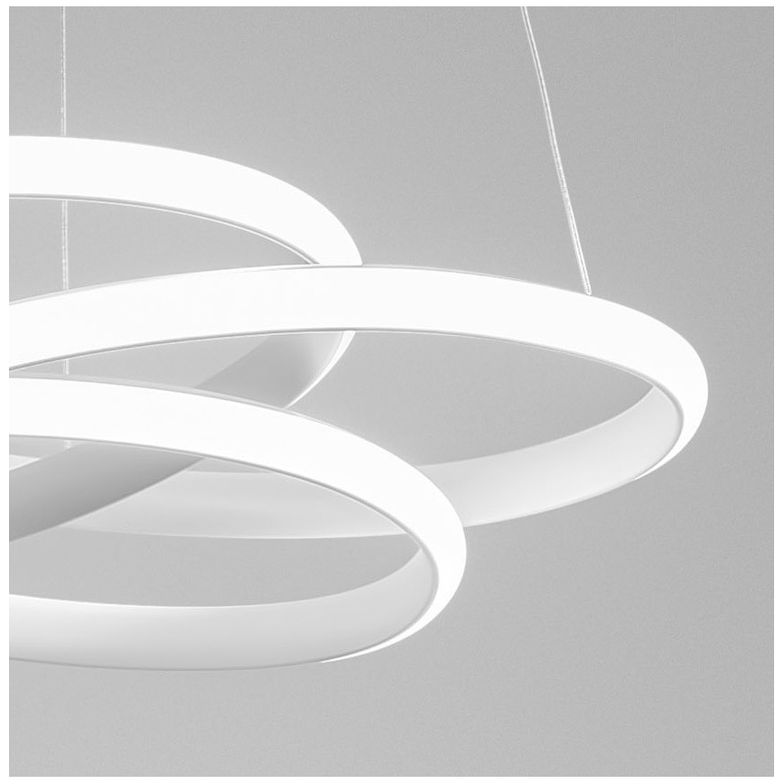 Gea Luce DIVA S G BIANCO - Светодиодная подвесная люстра с регулированием яркости DIVA LED/44W/230V белый