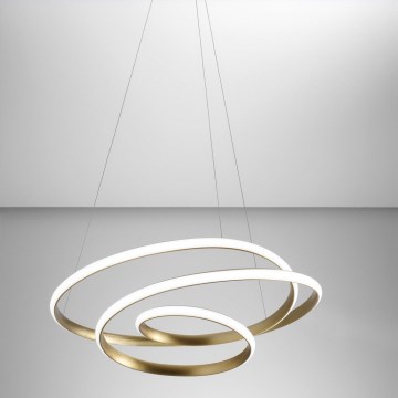 Gea Luce DIVA S G ORO - Світлодіодна підвісна люстра з регулюванням яскравості DIVA LED/44W/230V золотий