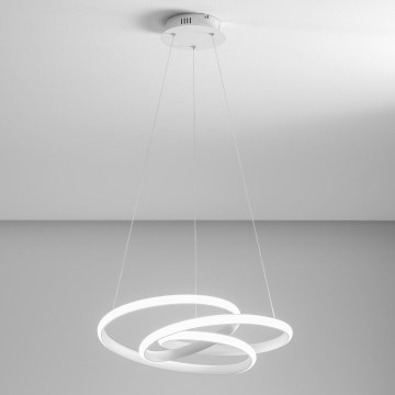 Gea Luce DIVA S P BIANCO - Светодиодная подвесная люстра с регулированием яркости DIVA LED/43W/230V белый