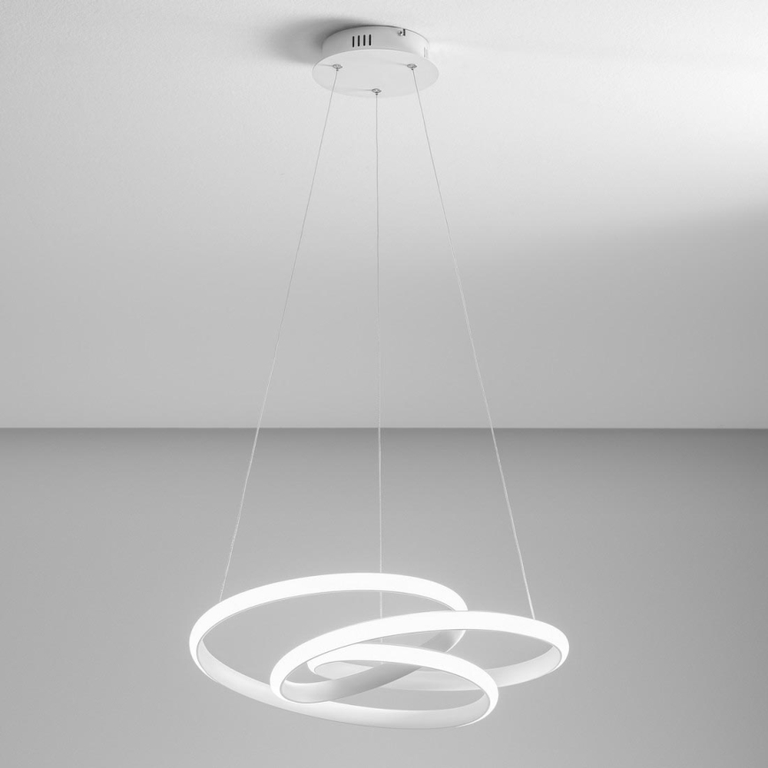 Gea Luce DIVA S P BIANCO - Светодиодная подвесная люстра с регулированием яркости DIVA LED/43W/230V белый