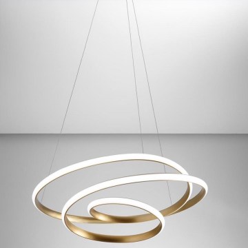 Gea Luce DIVA S P ORO - Светодиодная подвесная люстра с регулированием яркости DIVA LED/43W/230V золотистый