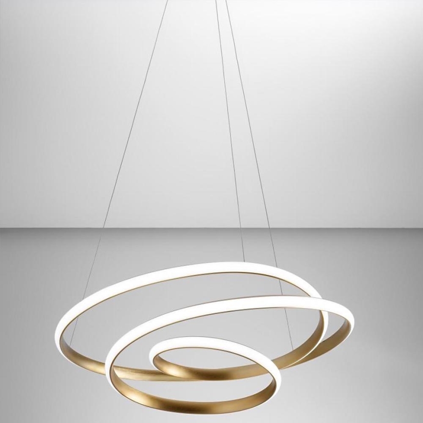 Gea Luce DIVA S P ORO - Светодиодная подвесная люстра с регулированием яркости DIVA LED/43W/230V золотистый
