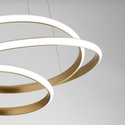 Gea Luce DIVA S P ORO - Светодиодная подвесная люстра с регулированием яркости DIVA LED/43W/230V золотистый