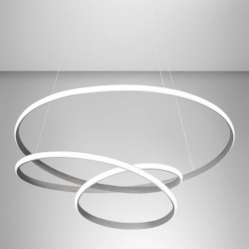 Gea Luce DIVA S/S TITANIO -  Светодиодная подвесная люстра с регулированием яркости DIVA LED/80W/230V серый