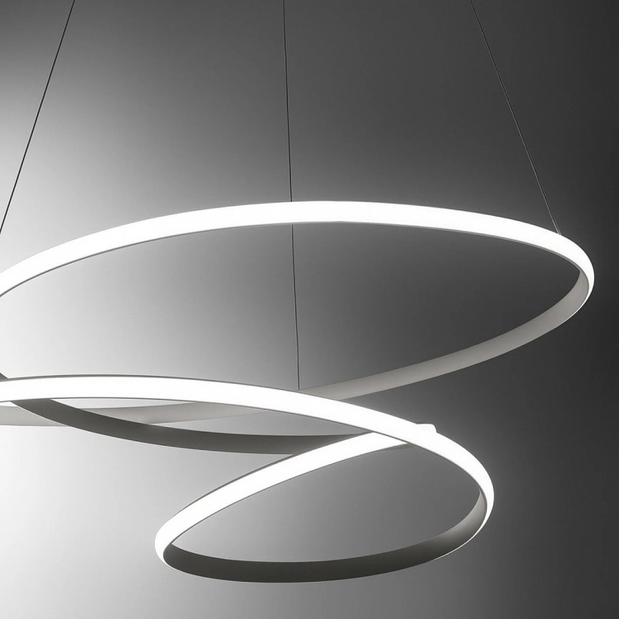 Gea Luce DIVA S/S TITANIO -  Светодиодная подвесная люстра с регулированием яркости DIVA LED/80W/230V серый