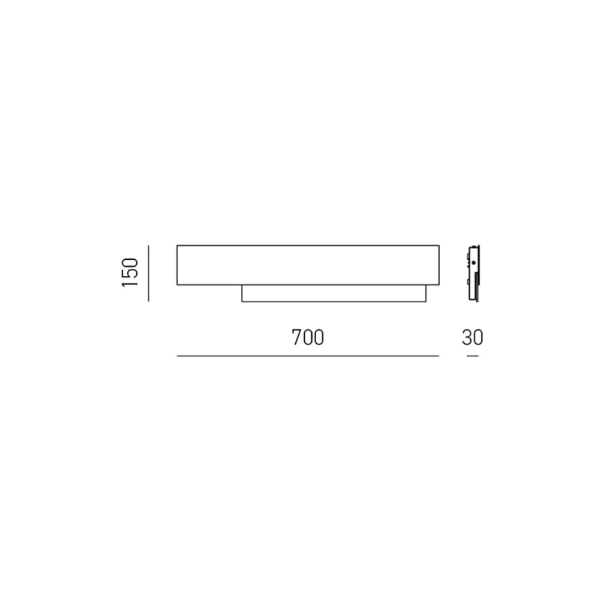 Gea Luce DOHA A G T - Світлодіодний настінний світильник DOHA LED/25W/230V 70 см бежевий