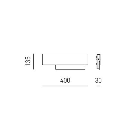 Gea Luce DOHA A P B - Светодиодный настенный светильник DOHA LED/15W/230V 40 см белый