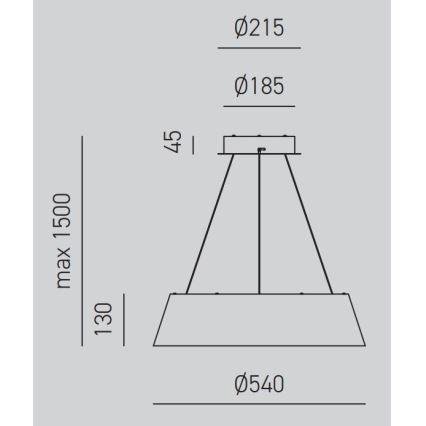 Gea Luce JULIETTE S B - Світлодіодна підвісна люстра з регулюванням яскравості JULIETTE LED/50W/230V білий