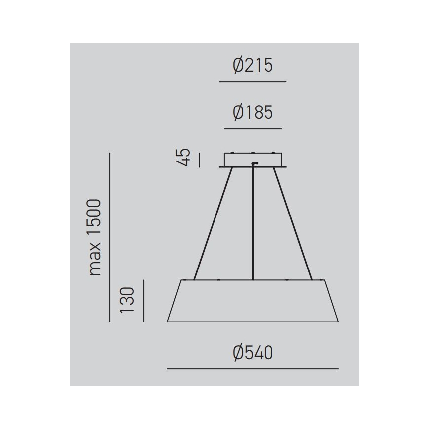 Gea Luce JULIETTE S B - Світлодіодна підвісна люстра з регулюванням яскравості JULIETTE LED/50W/230V білий