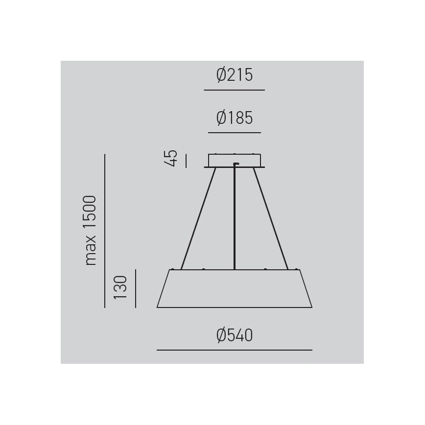 Gea Luce JULIETTE S N - Світлодіодна підвісна люстра з регулюванням яскравості JULIETTE LED/50W/230V чорний/золотий