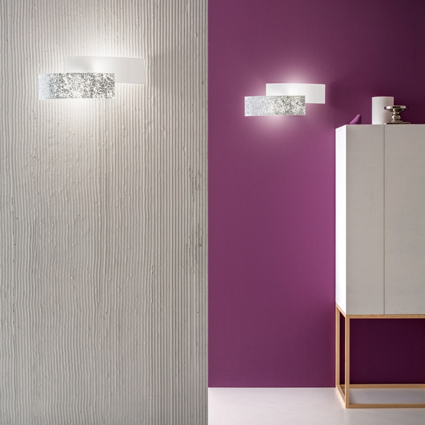 Gea Luce LARA A P arg - Настенный светильник LARA 2xE14/42W/230V серебристый