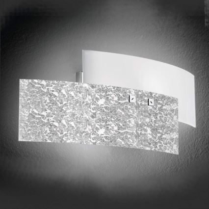 Gea Luce LARA A P arg - Настенный светильник LARA 2xE14/42W/230V серебристый