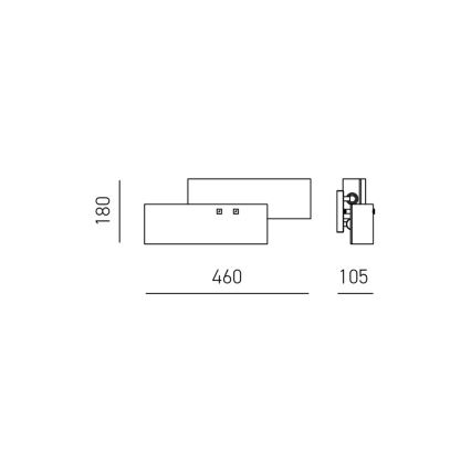 Gea Luce LARA A P arg - Настенный светильник LARA 2xE14/42W/230V серебристый