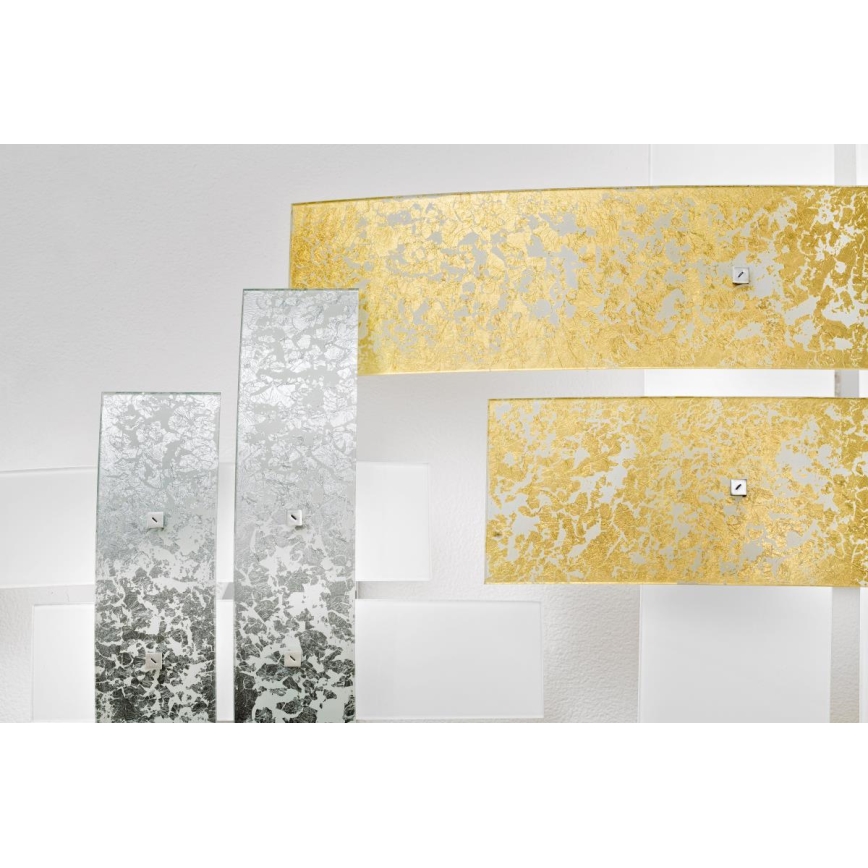 Gea Luce LARA P G arg - Потолочный светильник LARA 4xE27/52W/230V 91 см серебристый