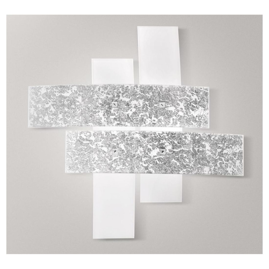 Gea Luce LARA P G arg - Стельовий світильник LARA 4xE27/52W/230V 91 см срібний