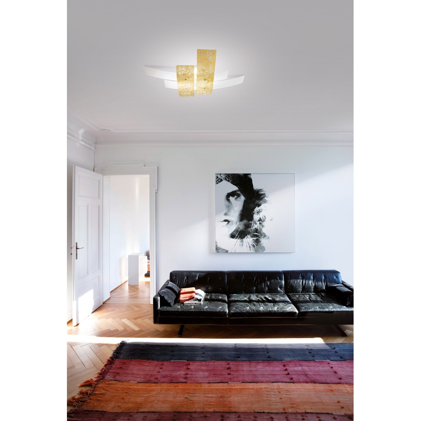 Gea Luce LARA P G oro - Стельовий світильник LARA 4xE27/52W/230V 91 см золотий